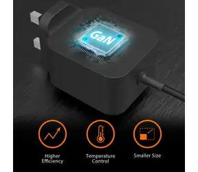 j5create JUP1565DCF3A černá / Nabíječka / GaN / 67W / USB-C PD / 3x DC konektor