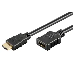 Neutralle HDMI 2.0 / Prodlužovací kabel / HDMI-HDMI / 2 m / pozlacené konektory / černá