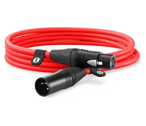 Rode XLR3M-R červený / Audio kabel XLR / 3 m