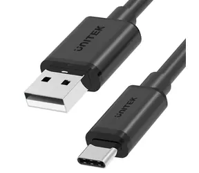 Unitek Y-C481BK černá / Kabel / USB-A - USB-C / 0,5 m / 3 A