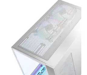 MODECOM Volcano Panorama Apex ARGB 5F bílá / Skříň / ATX / USB-C / 2x USB 3.0 / ARGB / bez zdroje
