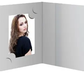 Daiber šedá / Obálka na pasové fotografie / 3 velikosti / 100 ks