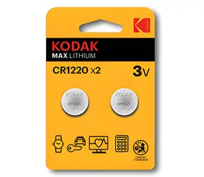 Kodak MAX CR1220 / Lithiová baterie / 3V / 2ks / blistr
