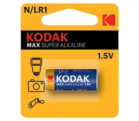 Kodak MAX SUPER alkalická baterie LR1 / 1 ks / blistr