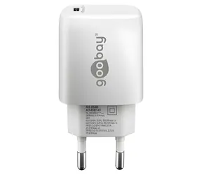 Goobay GaN 25W bílá / Síťová nabíječka / USB-C / PD 3.0