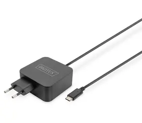 Digitus DA-10071 65W USB-C černá / Napájecí adaptér pro notebook / PD 3.0 / kabel 1,2 m