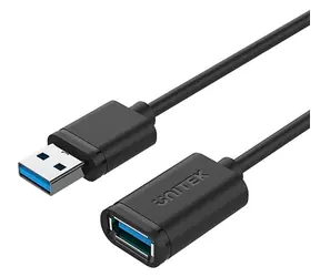 Unitek Y-C459GBK / USB prodlužovací kabel / USB 3.2 Gen 1 / 2 m / černá