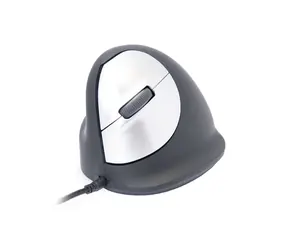 R-Go HE Break Mouse Left L černá/stříbrná / Ergonomická myš / 2400 DPI / 5 tlačítek / 1,69 m / USB