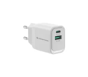 Conceptronic ALTHEA19W33 USB nabíjecí adaptér bílá / 1x USB-A / 1x USB-C / 33 W / PD