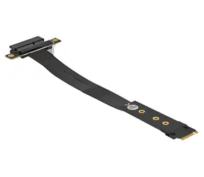 DeLock 64131 černá / Redukce / M.2 Key M / PCIe x4 NVMe / kabel 20 cm