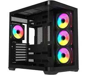KRUX Tano černá / PC skříň / E-ATX / ATX / micro-ATX / mini-ITX / zakřivené sklo