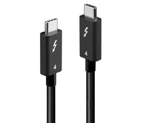 Lindy 31120 černá / Kabel Thunderbolt 4 / 40 Gb/s / 100 W / 1 m