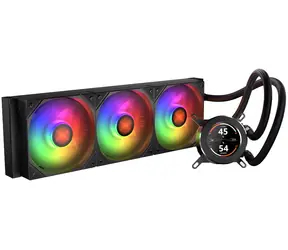 Krux HydroGlance 360 LCD černá / Vodní chlazení CPU / 360 mm / ARGB / LCD displej / Intel + AMD