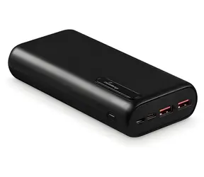 MediaRange MR756 černá / Powerbanka / 20 000 mAh / Power Delivery / USB-C / LED displej