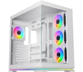 KRUX Atron bílá / PC skříň / ATX / micro-ATX / mini-ITX / ARGB / průhledná bočnice / bez zdroje
