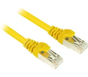 Sharkoon Cat.6 SFTP žlutá / Patch kabel / RJ45 / 0,25 m