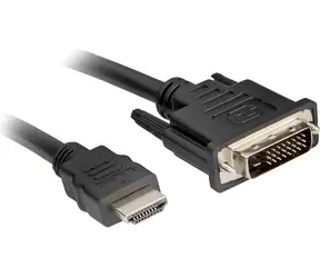 Sharkoon HDMI - DVI-D černá / Redukce / 24+1 / 3m / 3840x2400