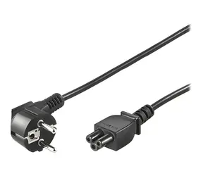 Goobay černá / Napájecí kabel / CEE 7/7 - C5 / 3-pólový / 1,8 m / pro notebooky
