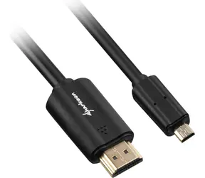 Sharkoon černá / Kabel HDMI / HDMI – Micro HDMI / 4K / High Speed s Ethernetem / 1,5 m