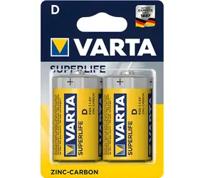 Varta Superlife Mono D R20 / Baterie / 1,5 V / Zinko-uhlíková / 2 ks / Blistr