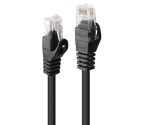 Lindy Cat6 U/UTP 7,5 m černá / Síťový kabel / RJ-45