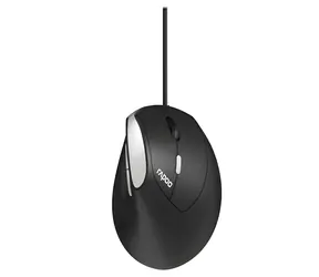 Rapoo EV200 černá / Drátová ergonomická myš