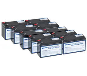 AVACOM AVA-RBP10-12090-KIT / Baterie pro UPS / CyberPower & IBM & Lenovo & PowerWalker / 10 ks / VRLA