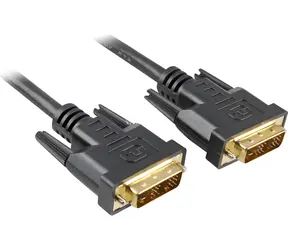Sharkoon DVI-D (24+1) černá / Kabel / Dual Link / 3 m