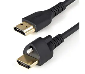 StarTech HDMI kabel se zajišťovacím šroubkem černá / Video kabel / HDMI-HDMI / 2 m / 60 Hz
