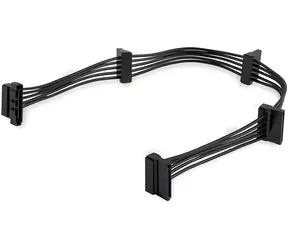 StarTech 4x SATA Power Splitter černá / Napájecí kabel / SATA 15-pin > 4x SATA / 0,4 m