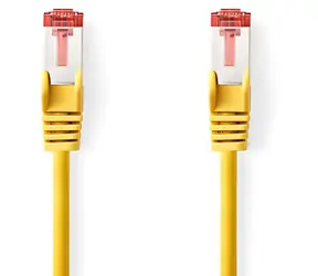Nedis CAT6 S/FTP žlutý / Síťový kabel / 0.25 m / LSZH plášť