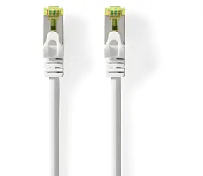 Nedis CAT7 S/FTP bílá / Síťový kabel / RJ45 - RJ45 / 0,5 m / LSZH / Snagless