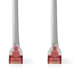 Nedis CAT6 SF/UTP šedá / Patch kabel / RJ45-RJ45 / 0,25 m