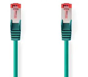 Nedis CAT6 S/FTP zelená / Patch kabel / RJ45-RJ45 / 0,5 m / LSZH