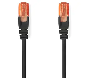 Nedis CAT6 U/UTP černá / Síťový kabel / 3 m / PVC