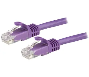 StarTech CAT6 Snagless purpurová / Síťový kabel / 1,5 m / RJ-45 / PoE / 24 AWG