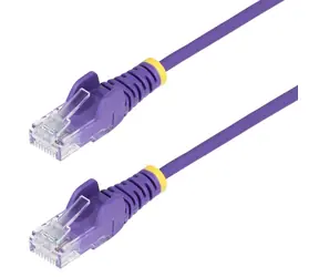 StarTech Cat6 Slim purpurová / Patch kabel / RJ-45 / 1,5 m / PoE