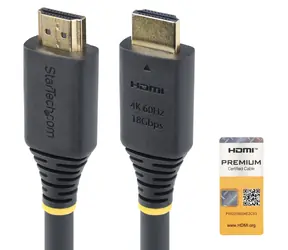 StarTech 10 m černá / Aktivní HDMI kabel / 4K 60Hz / HDR10 / 12 bit / HDMI Typ A - HDMI Typ A