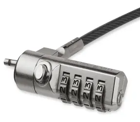StarTech Cable Lock 4-Digit černá, stříbrná / Kabelový zámek pro notebook / 4místný kód / 2 m / pozinkovaná ocel