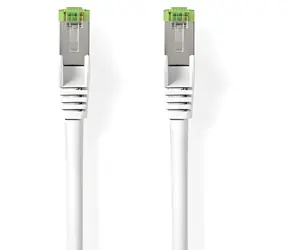 Nedis CAT8.1 S/FTP bílá / Síťový kabel / RJ45 - RJ45 / 1 m / LSZH