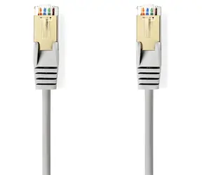Nedis SF/UTP CAT5e 5 m šedá / Patch kabel / RJ45-RJ45 / kulatý, PVC plášť