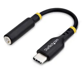 StarTech Adaptér USB-C na 3.5mm jack černá / Adaptér / TRRS / 12,7 cm