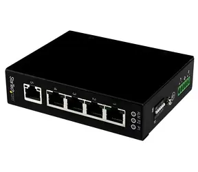 StarTech Průmyslový switch 5-port Gigabit / Switch / Neřízený / 5x RJ45 Gigabit / -40 až 75 °C / kovové tělo