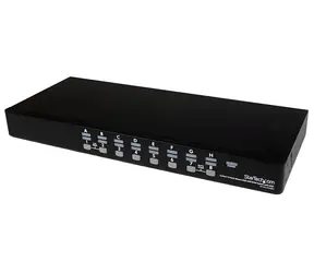 StarTech KVM switch 16 portů 1U / KVM switch / USB / 16 portů / 1920 × 1440 px / Rack 19”