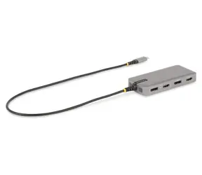 StarTech 117B-USBC-MULTIPORT šedá / USB-C dokovací stanice pro tři monitory / 2x HDMI / 2x DisplayPort / Ethernet