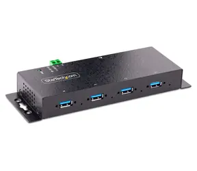 StarTech Industrial USB Hub černá / USB hub / 4 porty USB-A / 5 Gbps / ocelové tělo