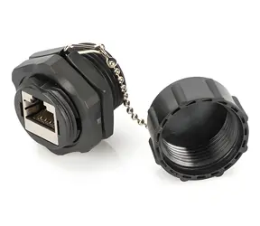 Digitus INDUSTRIAL / Spojka Cat6 STP / 2x RJ45 / PoE/PoE+/4PPoE / IP67