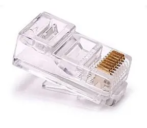 Digitus RJ45-8p8c / TP konektor / UTP / drát / Cat5 / 50µ" Au / 100 ks