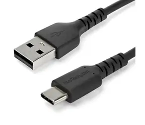StarTech USB-A na USB-C 1 m černá / Kabel / opletení Aramid / USB 2.0 / 480 Mbps