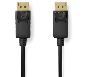 Nedis černá / Kabel DisplayPort (M) - DisplayPort (M) / 8K / 60 Hz / 2 m / pozlacené konektory